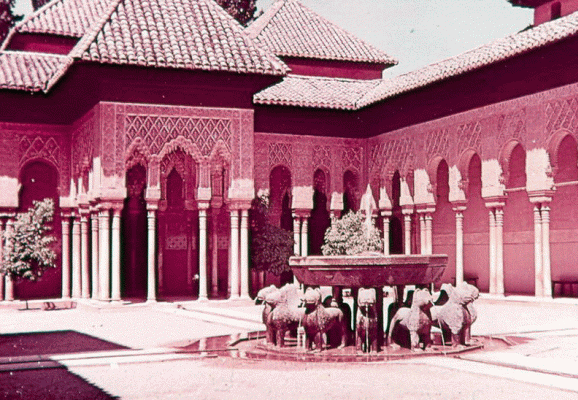 Arq, XIV, Alhambra, Patio de Los Leones, Granada, Espaa
