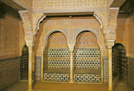 Arq, XIV, Alhambra, Sala del Reposo, Granada