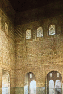 Arq, XIV, Alhambra, Soln de Embajdores. Torre de Comares, poca de Yusuf I, Granada, Espaa