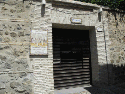 Arq. XII, Sonagoga, Santa Mara la Blanca, acceso, Toledo