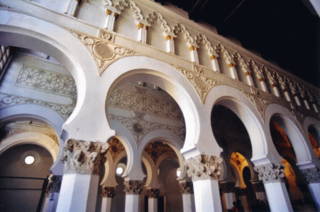 Arq, Sinagoga, Santa Mara la Blanca, interior, Toledo
