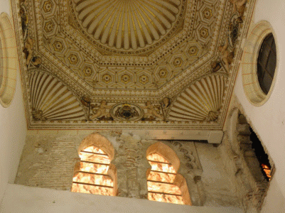 Arq, XII, Sinagoga, Santa Mar a la Blanca, interior, Toledo