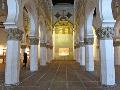 Arq, XII, Santa Mara la Blanca, interior, Toledo