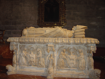 Esc, XV, Silo, Gil de, Catedral, Sepulcro del Cardenal Cervantes, Sevilla, 1458