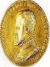 Numismtica, XVI, Medalla, anverso, Retrato de Felipe II