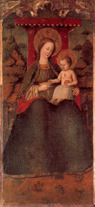 Pin, XV, Maestro de la Porcincula, Virgen de Montserrat, Penagulila, Iglesia Parroquial, Valencia