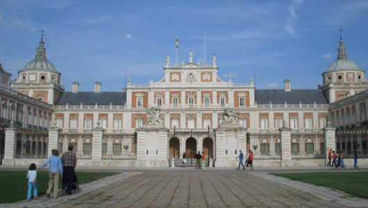 Arq, XVIII, Toledo, Juan Bautista de y Herrera,Juan de, Palacio de Aranjuez, Patio anterior a la Fachada Principal, Madrid, Espaa, 1565-1752