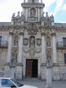 Esc, XVIII, Visitacin. fray Pedro, de la, Universidad, fachada, Barroco, Valladolid 1714