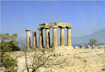 Arq, Templo, estilobato y estereobato, Grecia