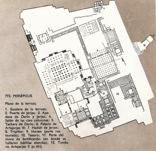 Arq, VI aC., Perspolis, plano, Irn