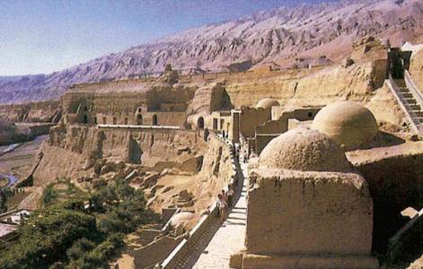 Arq, V-XIII, Grutas de los Mil Budas, en Bezeklik, Provincia de Xinjiang