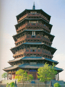 Arq, XI, DIN Liao, Pagoda de Yingxian, Madera, Shanxi