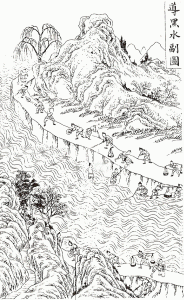 Arq, XVII-XX, DIN Qing, Regulacin del Ro Negro