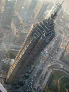 Arq, XX, Proyecto de la Firma USA Skidmore Owing y Merril-Boada Thomas, JIN MAO TOWER, Alta Tecnologa, Shangai, 421 m., China,1997