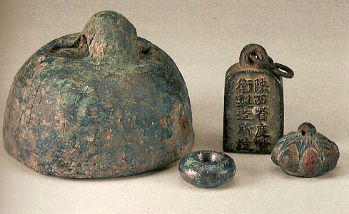 Orfebrera, III aC., DIN Qin, Cuatro pesas, M. Histrico de Shaanxi, Xian, 221-206