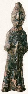 Esc, I-II dC., DIN Han orientales, Estatuilla de Nigromante, Terracota, Victoria and Albert Museum, Londres