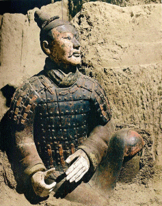Esc, III aC., DIN Qin, Arquero, Terracota, Mausoleo del Emperador Qin Shi Huangdi