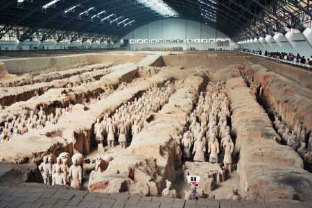 Esc, III aC., DIN Qin, Ejrcito de Gerretos de Xian, Terracota, Mausoleo de Qhin Shi Huang, 210 aC. 