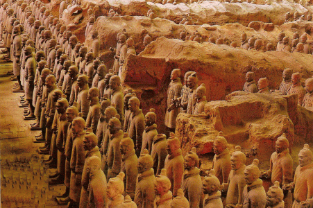 Esc., III aC., DIN Qin, Gerreros, Tumba del Primer Emperador, Qin Shi Huang Di, 221-210 aC.