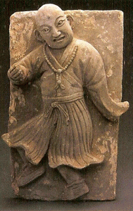 Esc, XIII-XIV, DIN Yuan, Actor, Ladrillo, Altorrelieve, M.  Provincial de Henan, Zhengxhou
