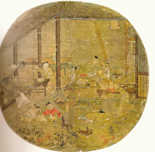 Pin, XVI, DIN Ming, En la Escuela, Metropolitan Museum, N. York