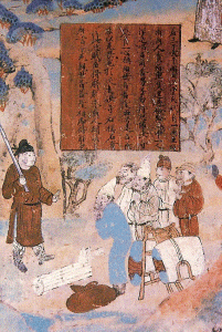 Pin, VIII, DIN Tang, Comerciantes de Viaje, Mural, Dmhuang, Gansu