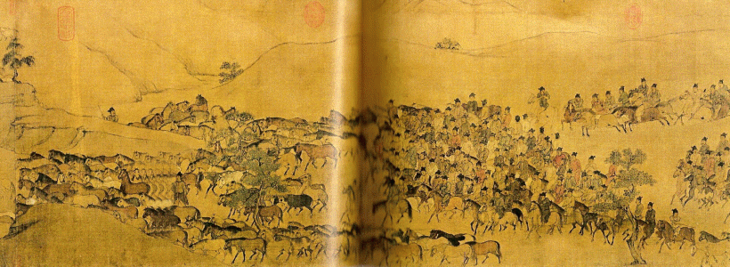 Pin, XII, DIN Song, Li Gonglin Cra Caballos de Wei Yan, M. del Palacio Imperial, Pekn