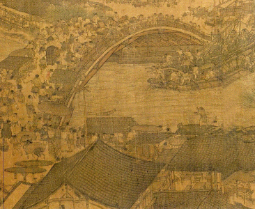 Pin, XII, DIN Song Septentrionales, Zhang Zeduan Remontando el Ros en Da de Fiesta, Palacio Imperial, Pekn