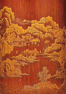 Pin, XVII, DIN Ming, Zhang Xihuang, Portapinceles de Caa de Bamb, Metropolitan Museum, N. York