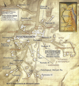 Arq, Egipto, XVI-XI, DIN XVIII-XX, Valle de los Reyes, Plano, 1539-1069