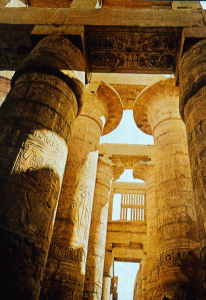 Arq, Egipto, Din XVIII, Templo de Amn, Sala hipstila Karnak, Tebas