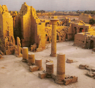 Arq, Egipto, VII, Templo de Amn, poca del faran Taharqa, Nubios-Kush, Sudn, 690-664