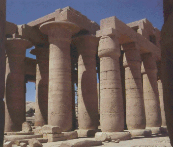 Arq, Egipto, XIII DIN XIX,Templo de Ramss II o Rameseum, Sala hipstila, Tebas 1279-1213 aC.