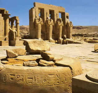 Arq, Egipto, XIII, DIN XIX, Rameseum, Ramss II, detalle, Tebas, 1279-1213 aC.