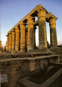 Arq, Egipto, XIII, DIN XIX, Templo de Luxor, columas, Tebas, Ramss II, 1279-1213 aC.