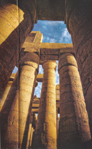 Arq, Egipto, XIII, DIN XIX, Templo de Amn, Sala hipstila, Karnak, Tebas, Ramss II, 1279-1213 aC.