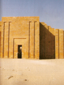 Arquitectura, Egipto, 2630-2611, DIN III, Himotep, Entrada al Complejo de  Djoser, parte oriental, Saqqara, 2630-2611 aC.