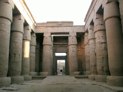 Arq, Egipto, X, DIN XX, Templo de Khonsu o Jonsu, Peristilo, dentro del templo de Amn, Karnak, Tebas, C. 1000 aC.