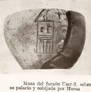 Cermica, Protodinstico, Faran User, palacio protegido por Horus