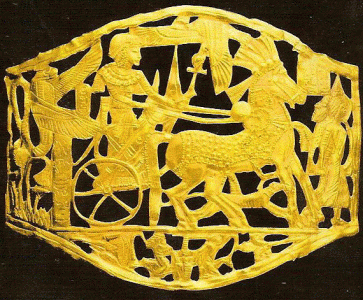 Orfebrera, XIV, DIN XVIII, Anillo, Tutankhamn victorioso, Tumba, Valle de los Reyes, 1334-1325