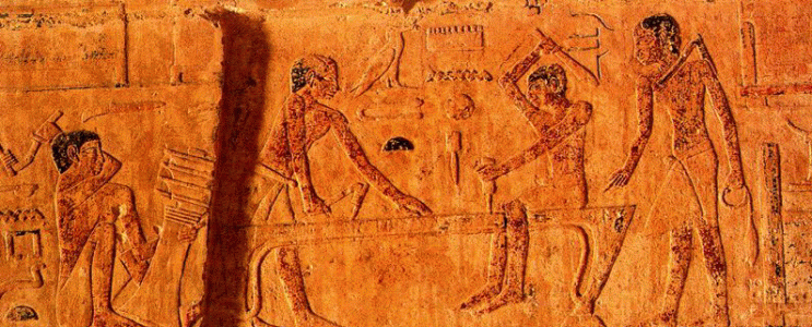 Pin, DIN V, Carpintero haciendo una cama, Saqqara, 2465-2345