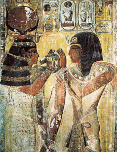 Pin, DIN XIX, Hathor da collar al faran, Tumba de Seti I, 1294-1279