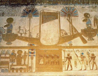 Pin, DIN XIX, La barca Sagrada, Templo funerario de Seti I, 1295-1279