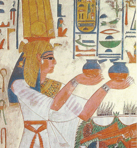 Pin, DIN XIX, Nefertari haciendo ofrendas a los dioses, Tumba, Valle de las Reinas, poca de Ramss II, 1279-1213