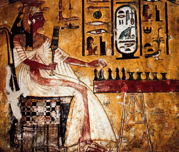 Pin, DFIN XIX, Nefertari jugando al senet, Tumba de la Reina, poca de Ramss, II, 1279-1213