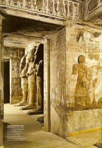 Pin, DIN XIX, Sala de los Cuatro Pilares, Templo de Abu Simbel, poca de Ramss II, 1279-1213