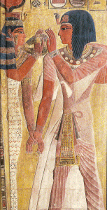 Pin, DIN XIX, Seti I con la diosa Hathor, 1294-1279