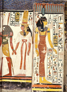 Pin, DEIN XIX, Horus conduce a Nefertari al Ms All, Tumba, poca de Ramss II, 1279-1213