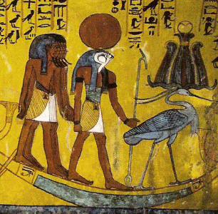 Pin, DIN XIX, La barca solar de Re, Tumba de Senedjem, poca de Ramss II, 1279-1213