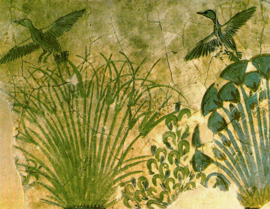 Pin, DIN XVIII, Aves acuticas volando, hacia 1350